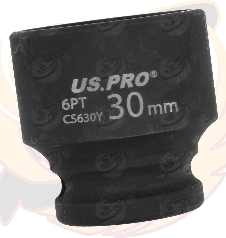 US PRO 30MM 1/2" DRIVE 6 POINT SHALLOW IMPACT SOCKET ( SINGLE )