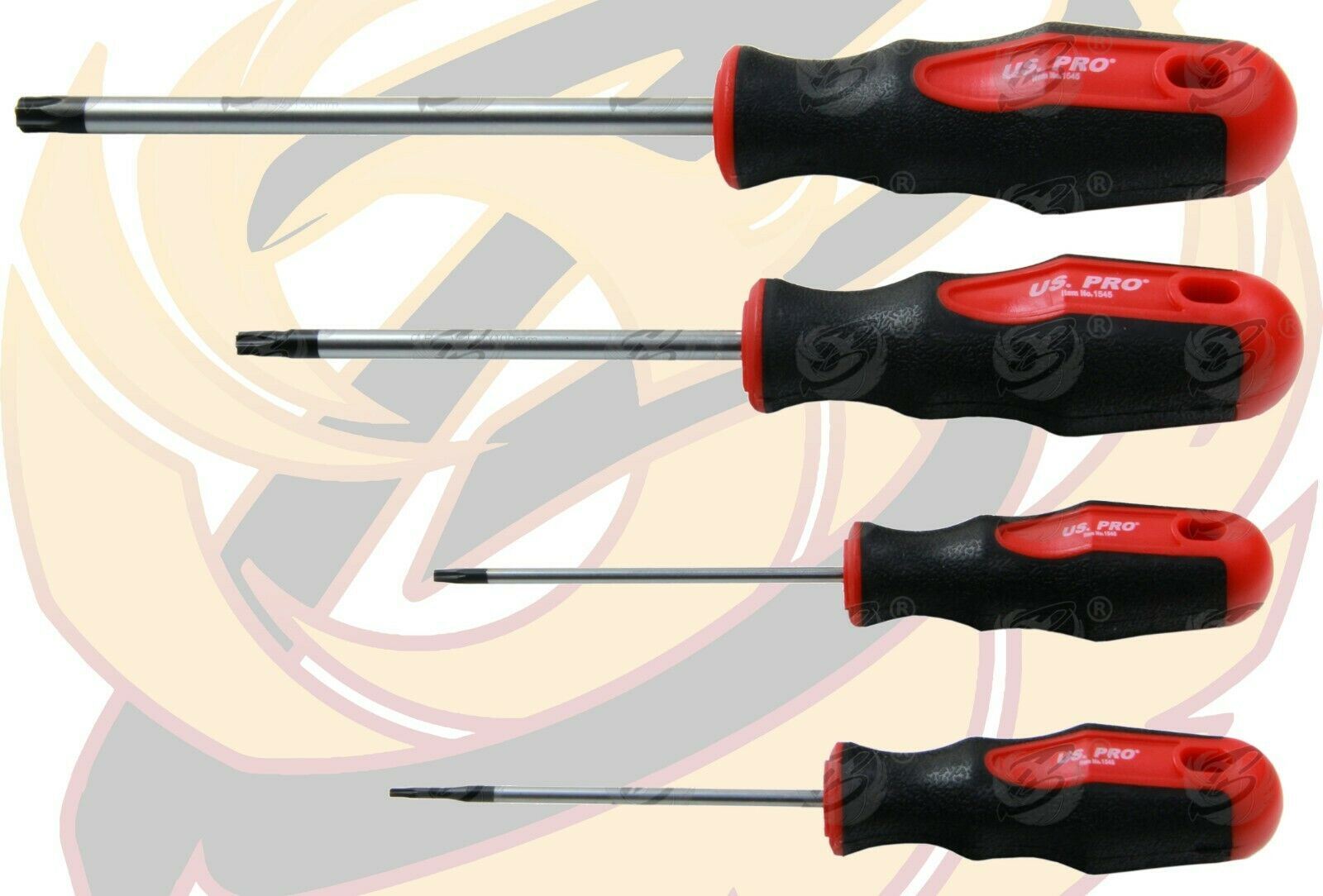 US PRO 12PCS MAGNETIC TAMPERPROOF TORX SCREWDRIVERS T6 - T45
