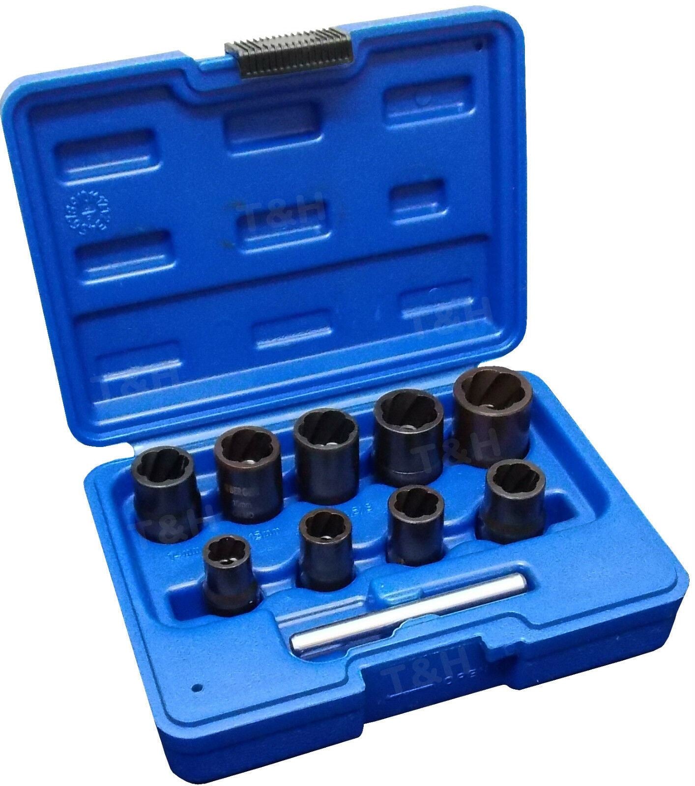 US PRO 10PCS 3/8" DRIVE IMPACT TWIST SOCKETS 10MM - 19MM