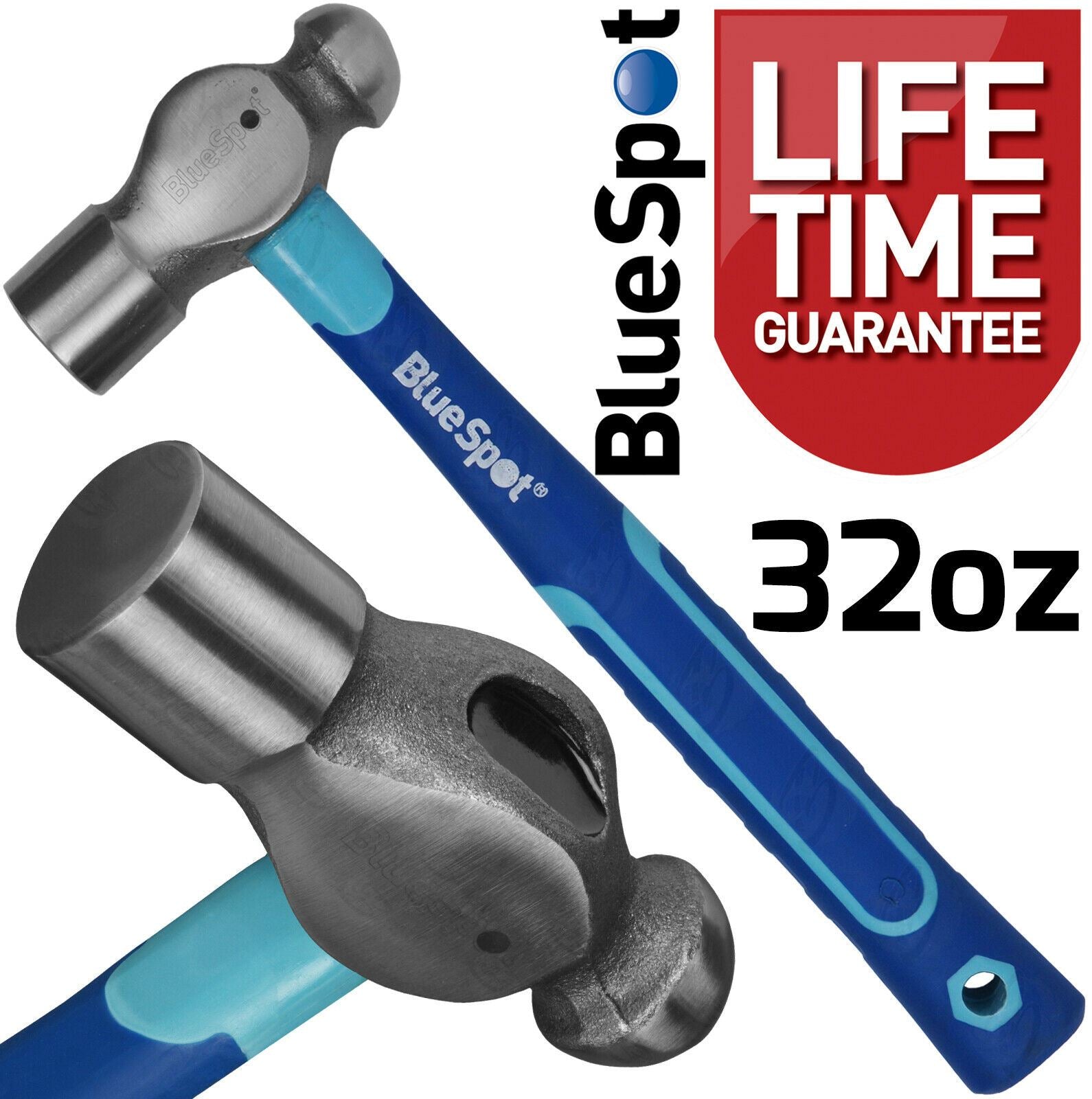 BLUESPOT 3PCS BALL PEIN HAMMER SET 8OZ - 16OZ - 32OZ