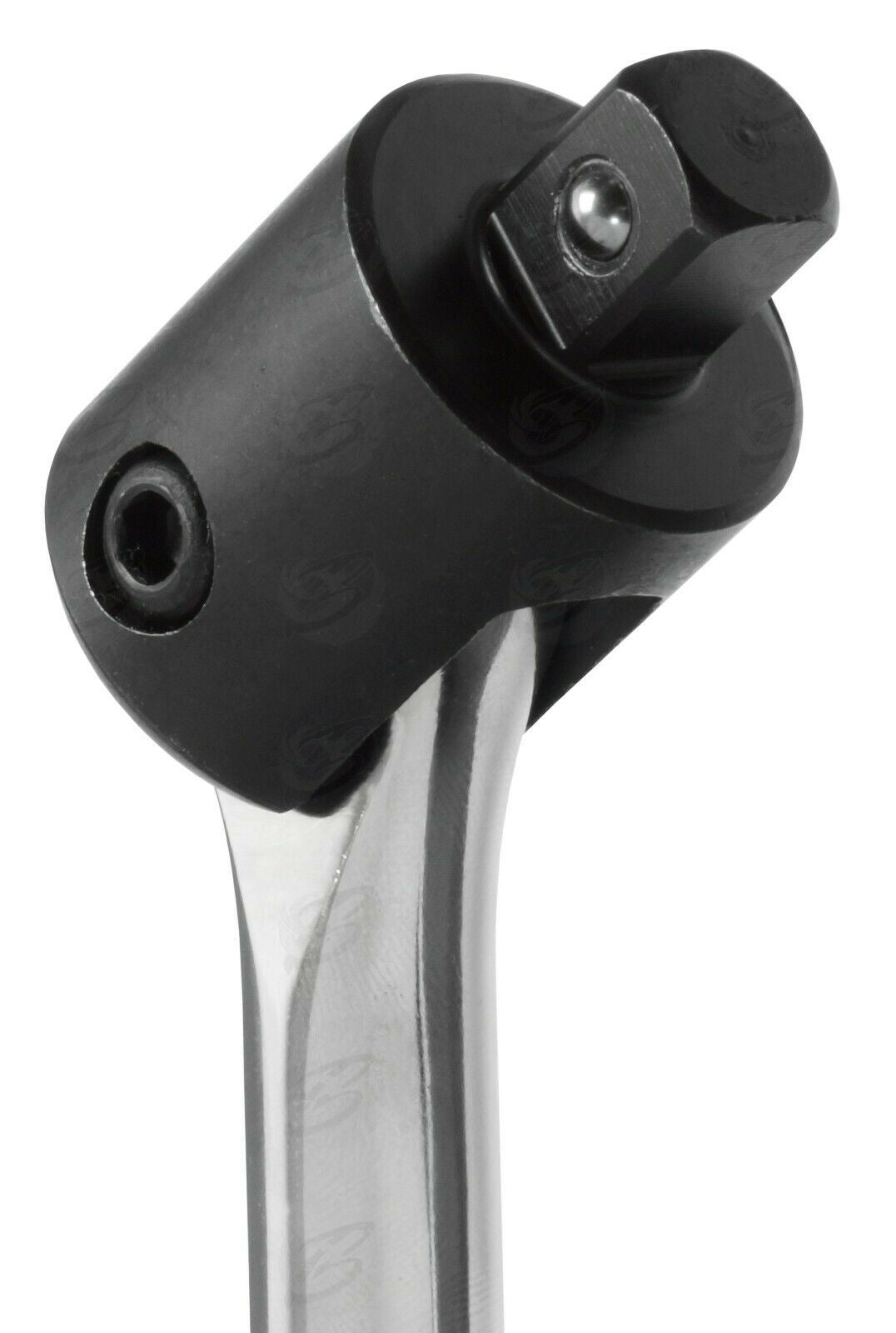 US PRO 1/2" DRIVE 24" LONG BREAKER BAR & 3PCS 6 POINT ALLOY WHEEL NUT SOCKETS 17MM - 19MM - 21MM