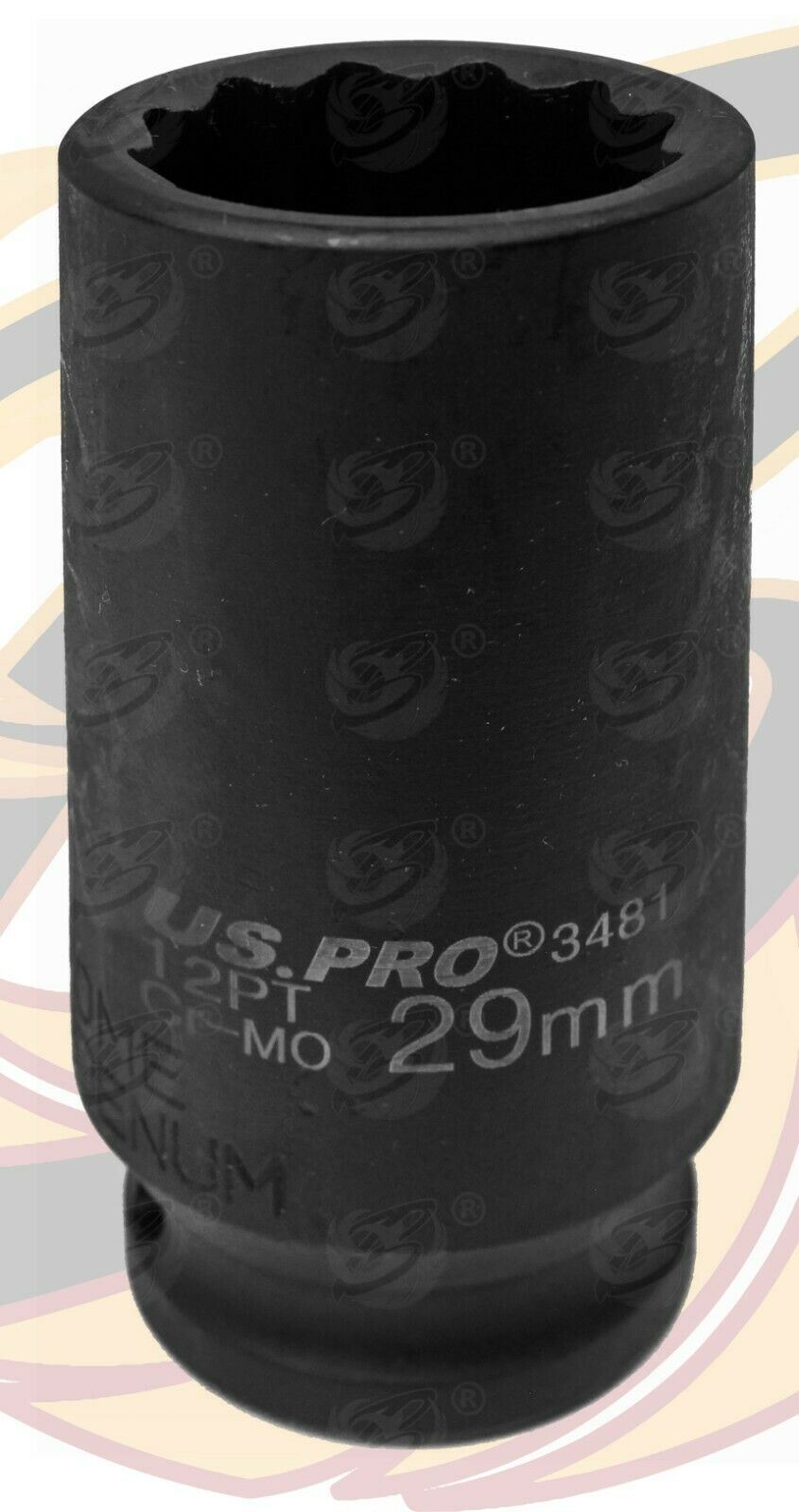 US PRO 29MM 1/2" DRIVE 12 POINT DEEP IMPACT SOCKET ( SINGLE )