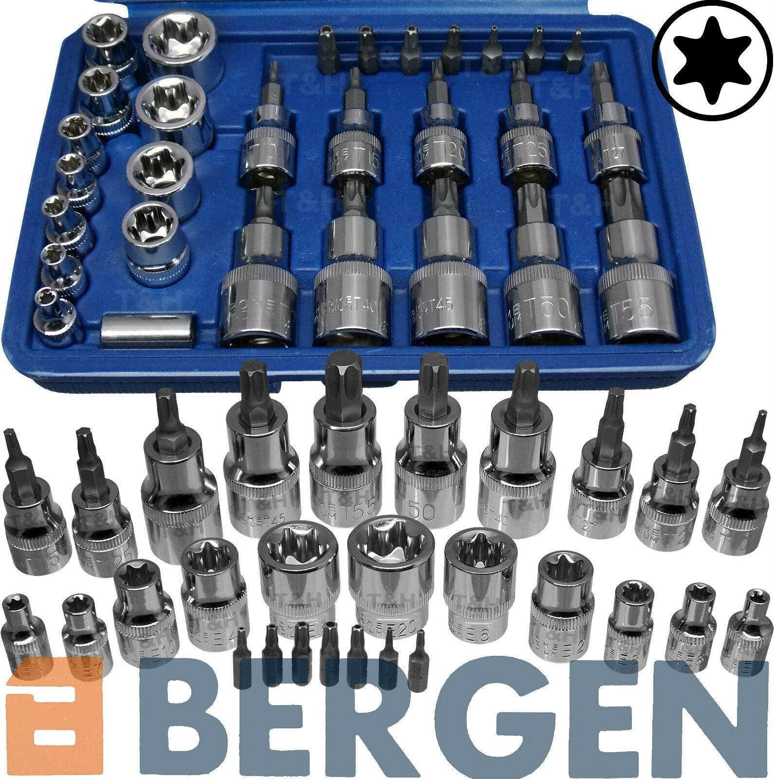 US PRO 29PCS 1/4" & 3/8" & 1/2" DRIVE TORX & E - TORX SOCKET SET