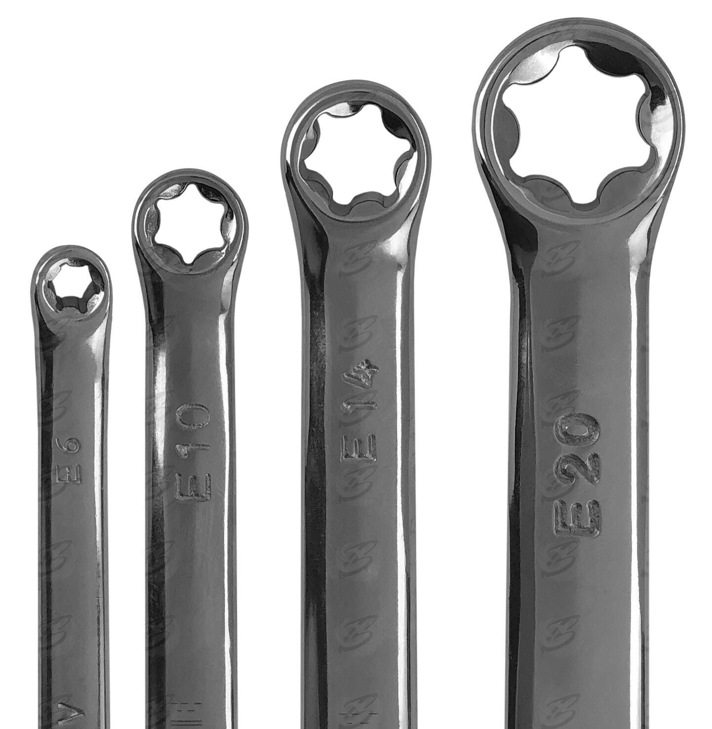 TOOLZONE 4PCS E - TORX SPANNER SET E6 - E24