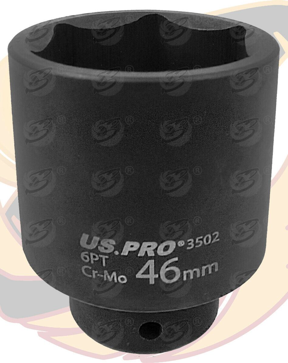 US PRO 46MM 1/2" DRIVE 6 POINT DEEP IMPACT SOCKET ( 79MM LONG ) ( SINGLE )