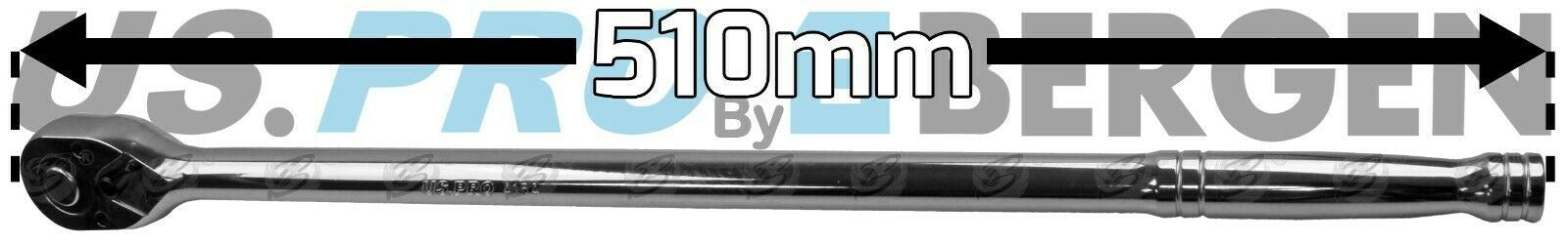 US PRO 1/2" DRIVE 72 TOOTH EXTRA LONG RATCHET HANDLE