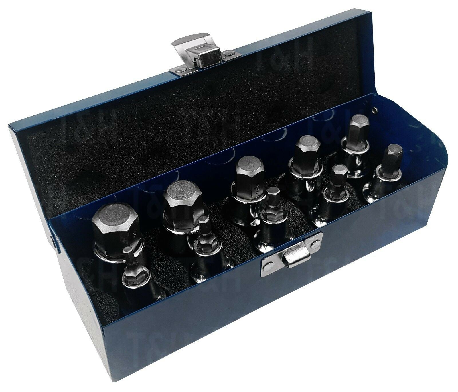 US PRO 10PCS 1/2" DRIVE HEX BIT SOCKETS H4 - H19