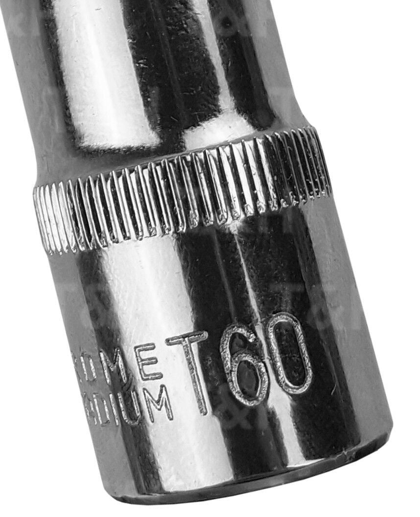 BERGEN T60 1/2" DRIVE 100MM LONG TORX BIT SOCKET ( SINGLE )