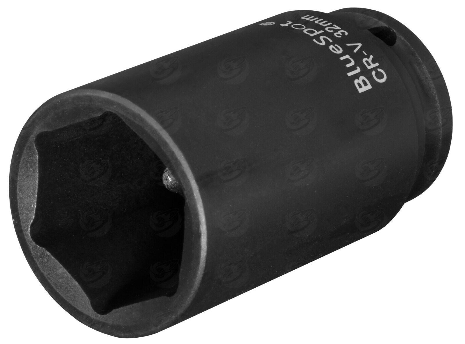 BLUESPOT 16PCS 1/2" DRIVE 6 POINT DEEP IMPACT SOCKETS 10MM - 32MM
