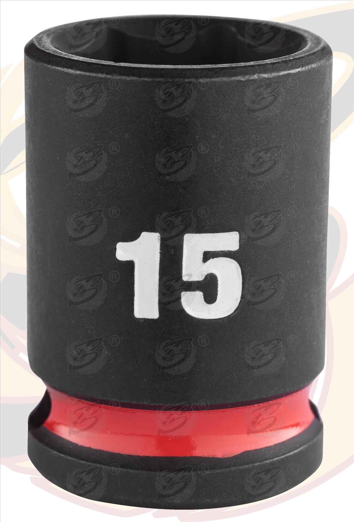 MILWAUKEE 15MM 3/8" DRIVE 6 POINT SHALLOW IMPACT SOCKET ( SINGLE )