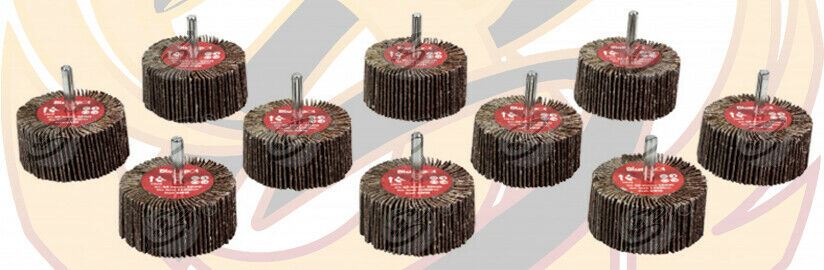 BLUESPOT 10PCS FLAP WHEEL DISCS ( 60 GRIT - 80MM )