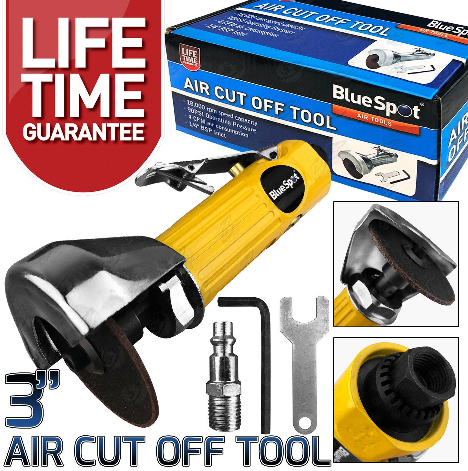 BLUESPOT 3" AIR CUT OFF TOOL