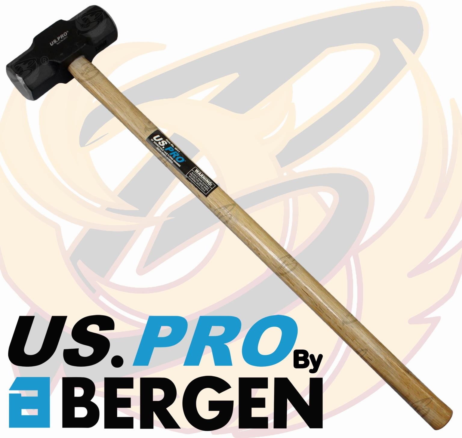 US PRO 6.3KG 36" LONG BEECHWOOD SLEDGE HAMMER