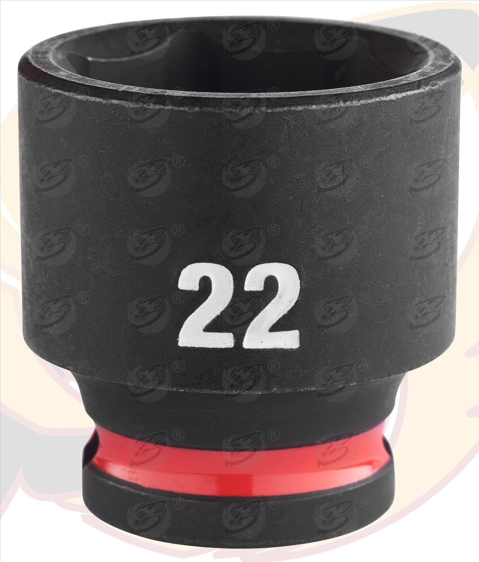 MILWAUKEE 22MM 3/8" DRIVE 6 POINT SHALLOW IMPACT SOCKET ( SINGLE )