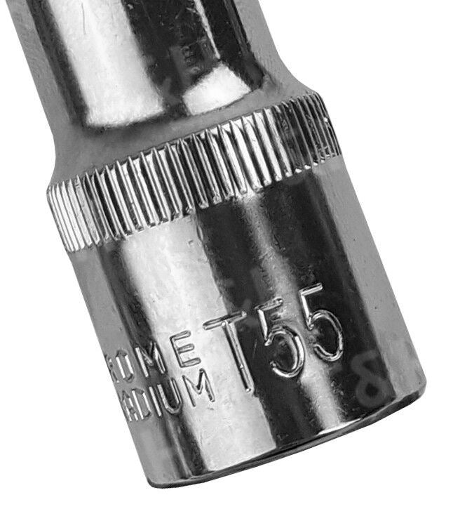 US PRO T55 1/2" DRIVE 140MM LONG TORX BIT SOCKET ( SINGLE )