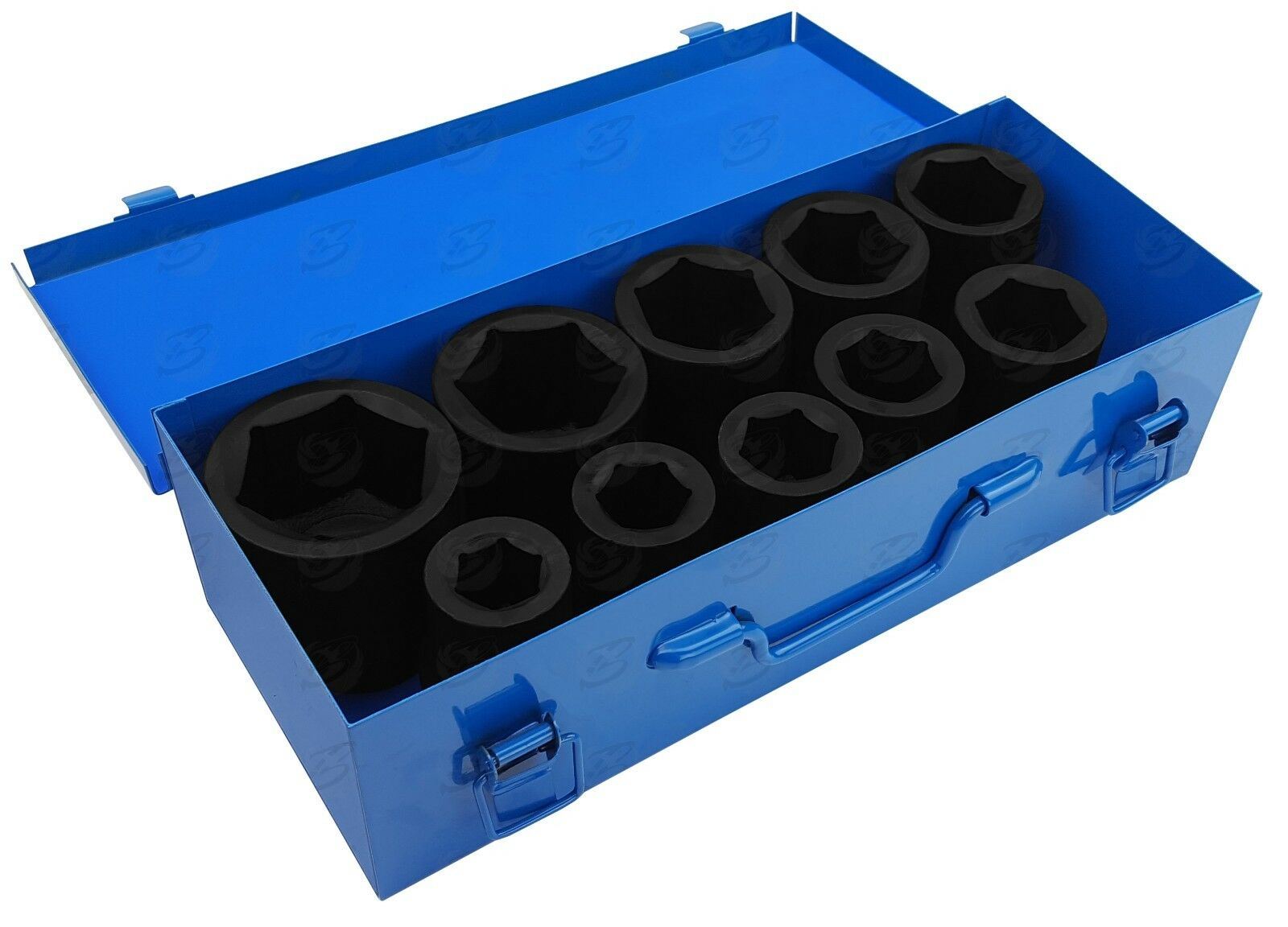 TOOLZONE 10PCS 1" DRIVE 6 POINT DEEP IMPACT SOCKETS 22MM - 50MM