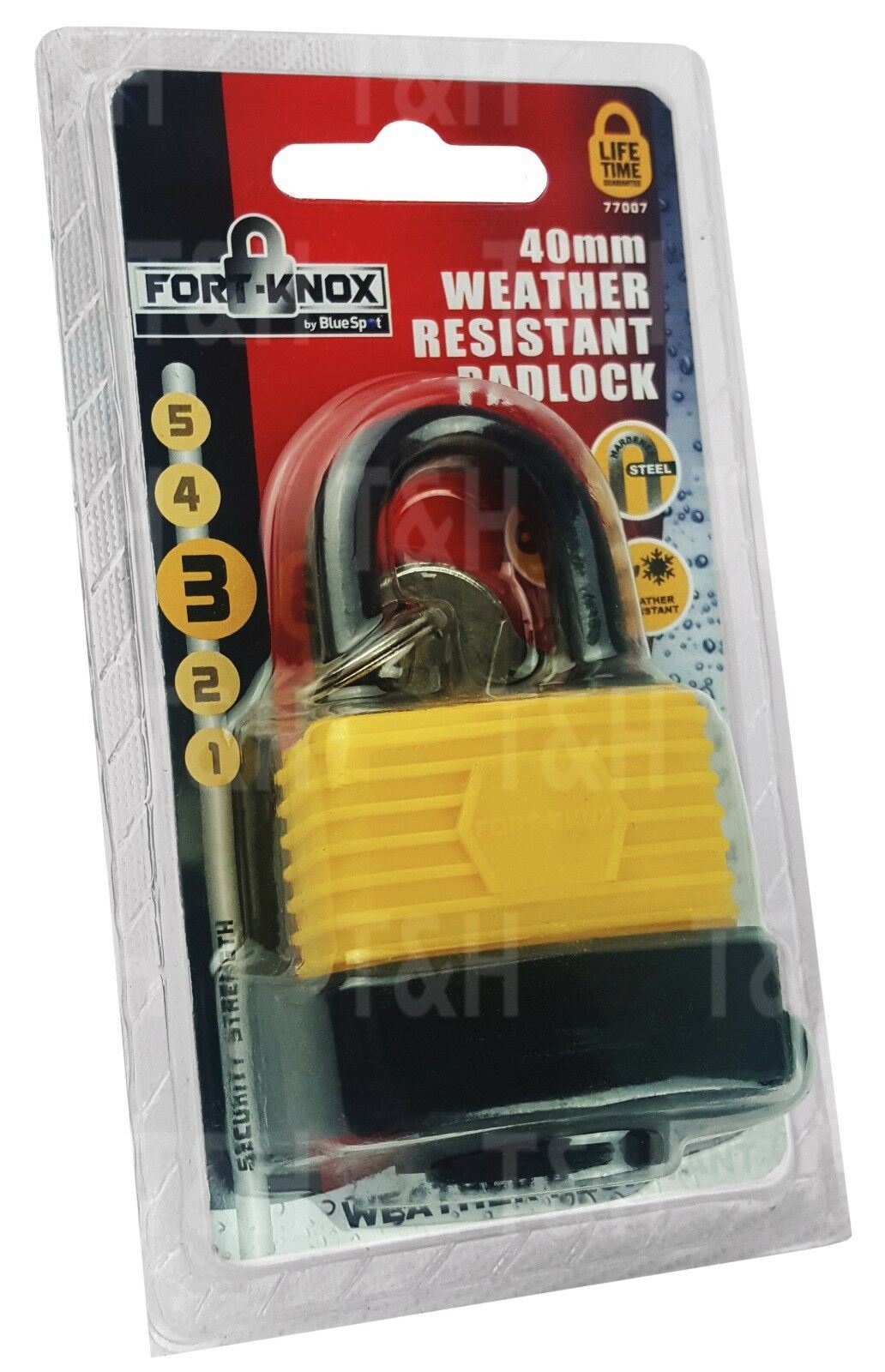 BLUESPOT 40MM WEATHER RESISTANT PADLOCK