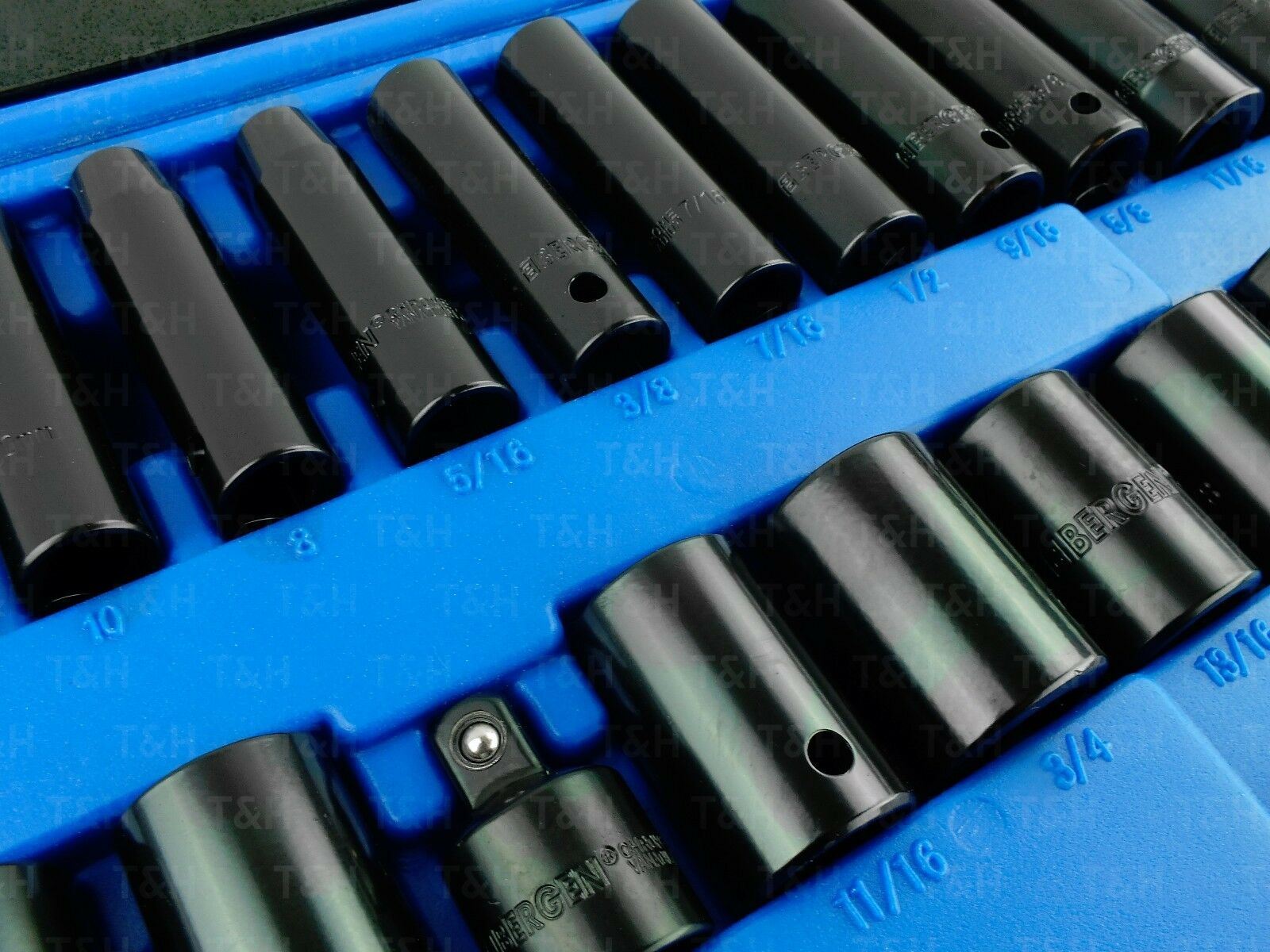 US PRO 37PCS 3/8" & 1/2" DRIVE 6 POINT DEEP & SHALLOW METRIC & SAE IMPACT SOCKET