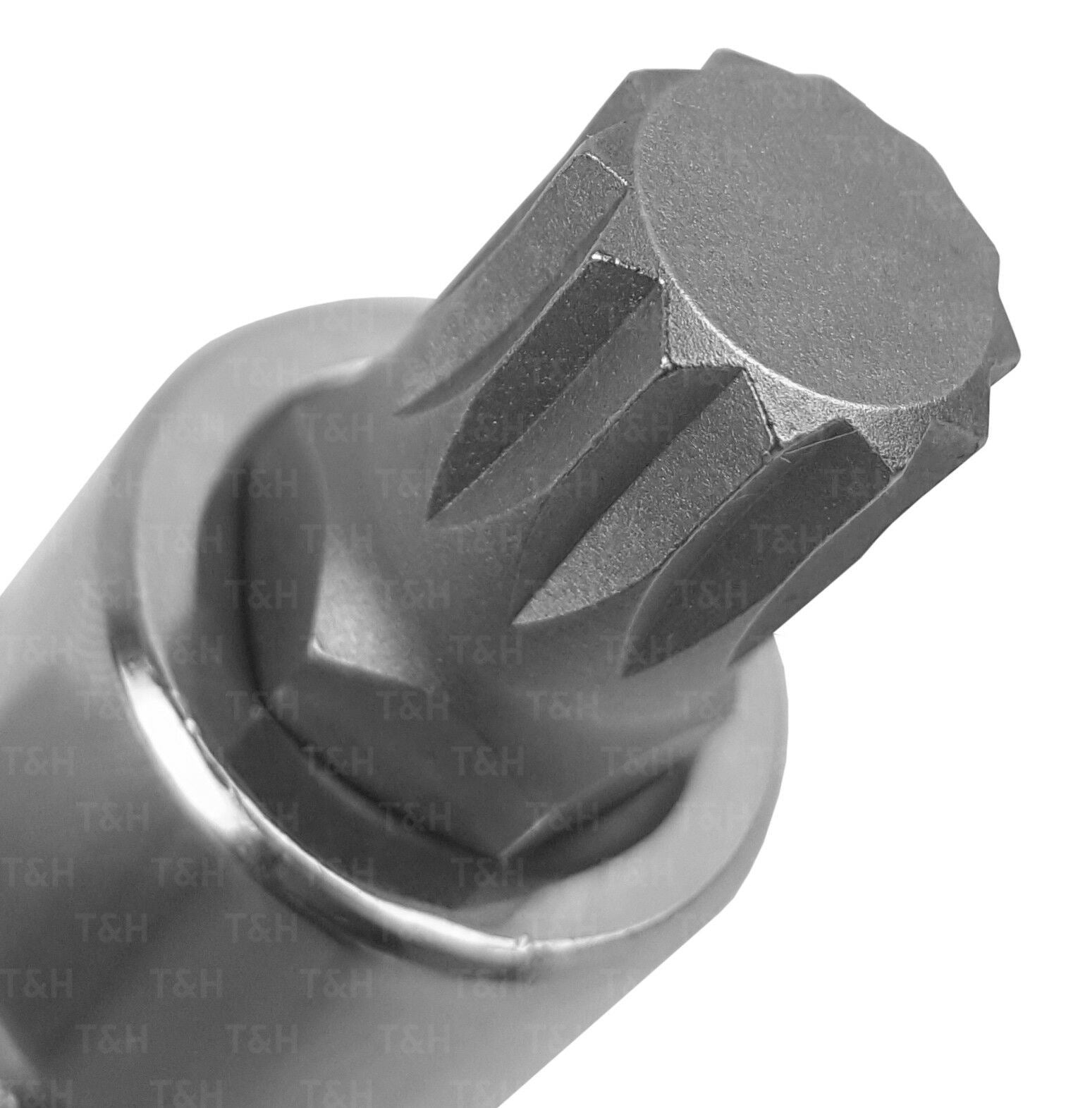US PRO M12 1/2" DRIVE 55MM LONG SPLINE BIT SOCKET ( SINGLE )