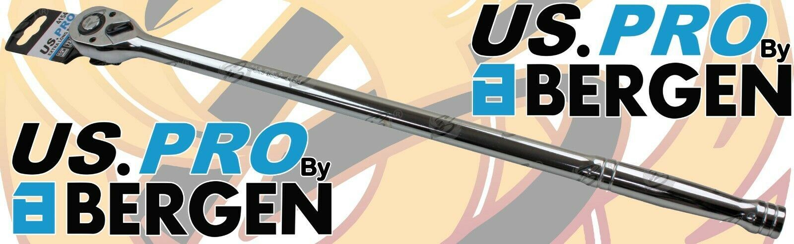 US PRO 1/2" DRIVE 72 TOOTH EXTRA LONG RATCHET HANDLE