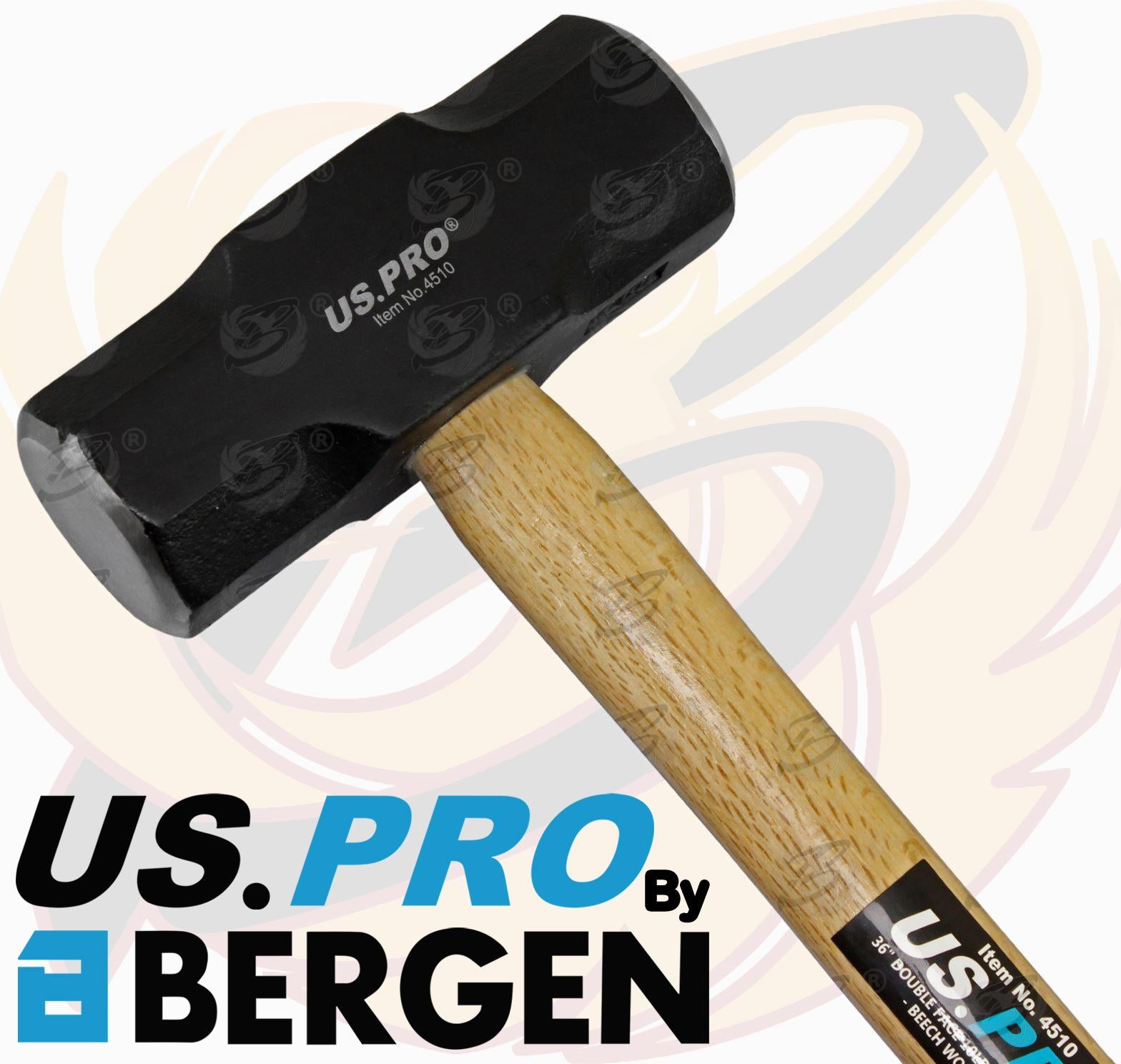 US PRO 4.5KG 36" LONG BEECHWOOD SLEDGE HAMMER