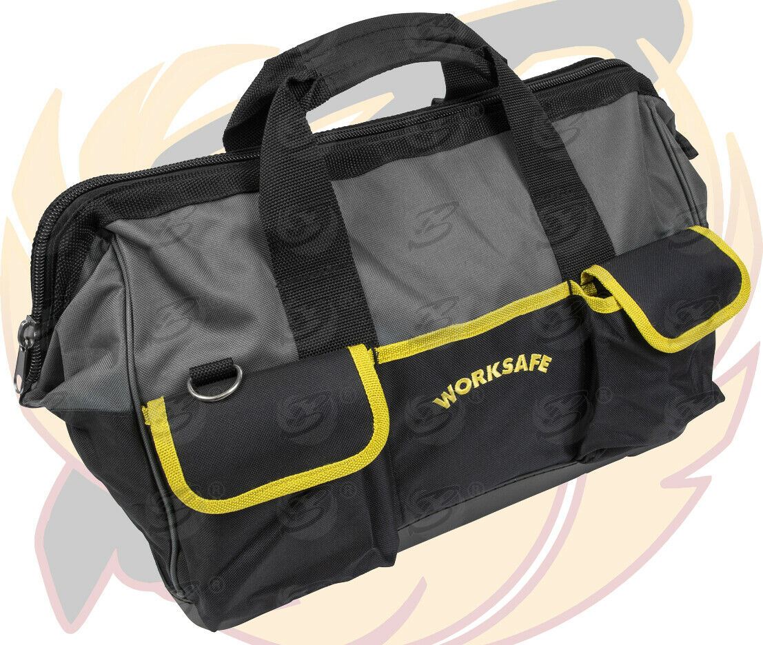 WORKSAFE 16 POCKET 17" HARD BASE TOOL BAG