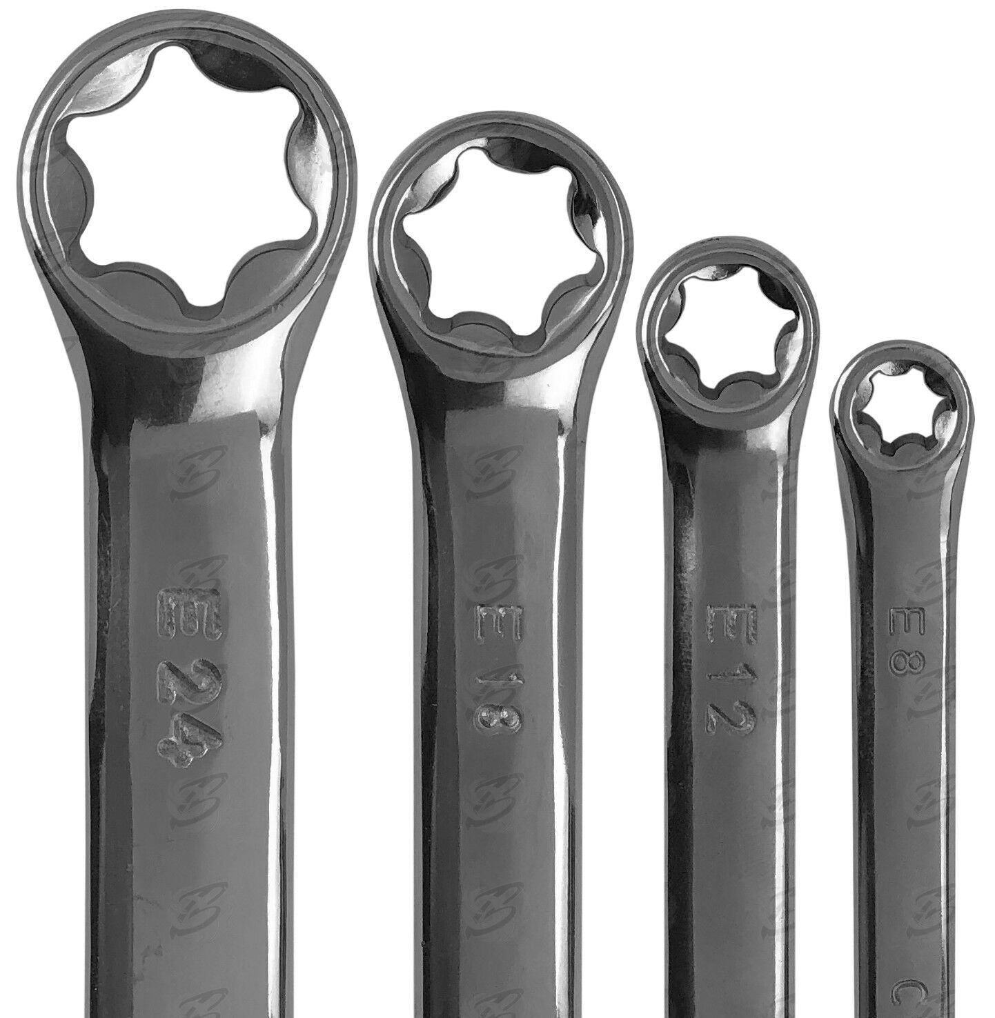 TOOLZONE 4PCS E - TORX SPANNER SET E6 - E24