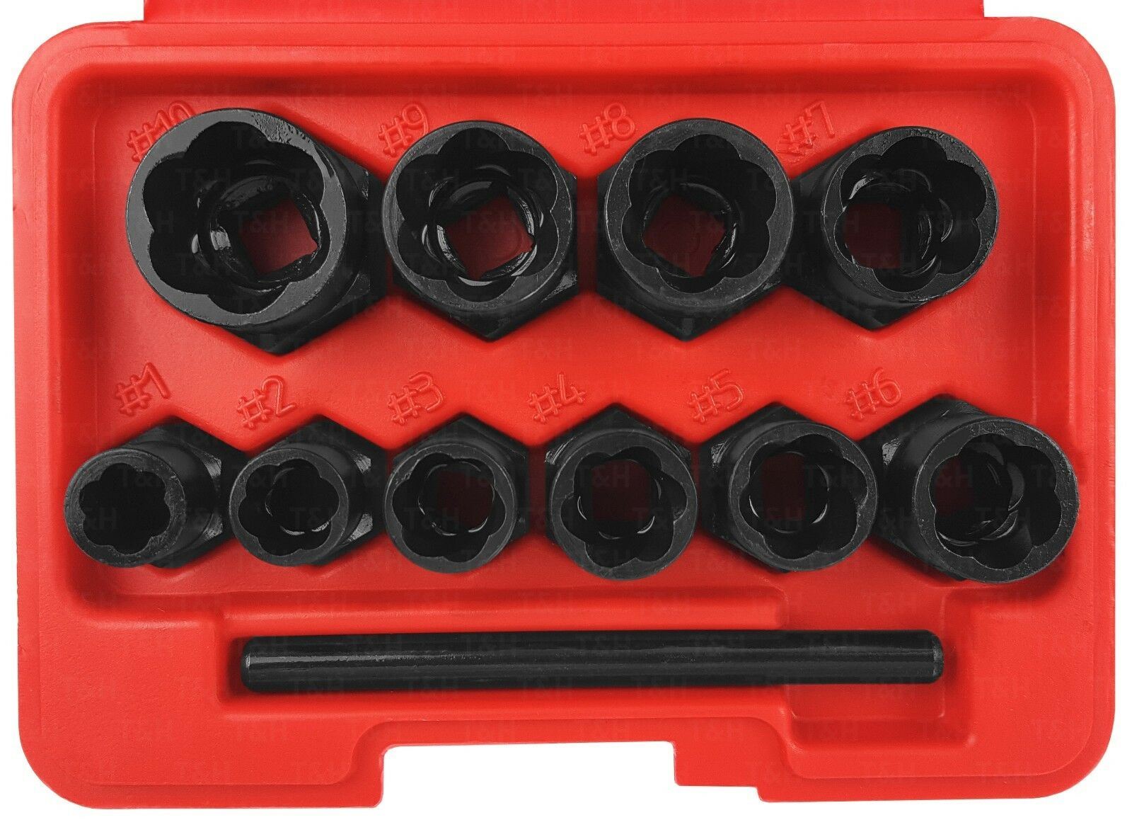 BLUESPOT 10PCS 3/8" DRIVE IMPACT TWIST SOCKETS 9MM - 19MM