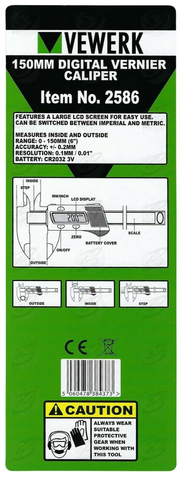 VEWERK DIGITAL VERNIER CALIPER