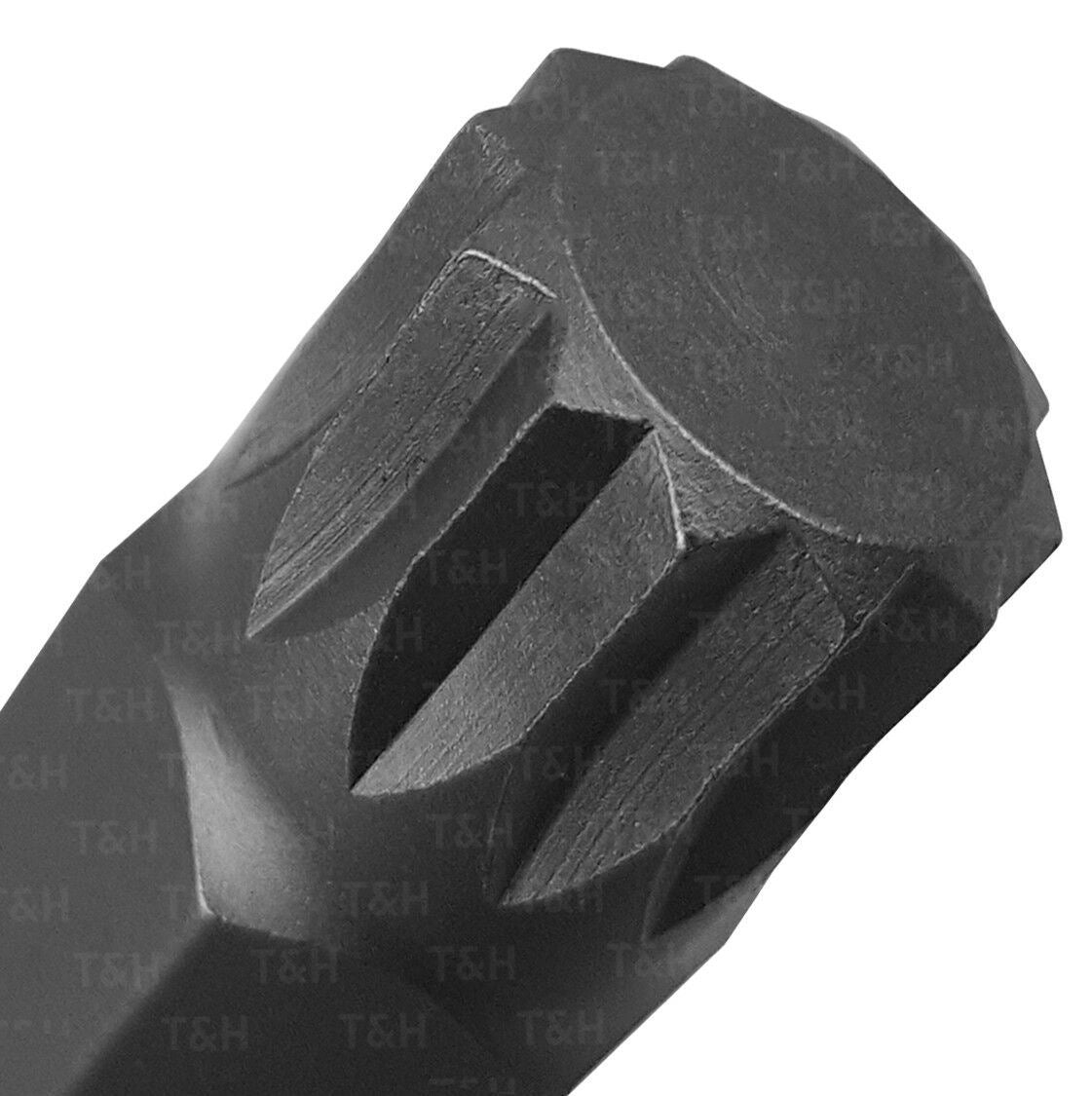 US PRO M10 1/2" DRIVE 100MM LONG SPLINE BIT SOCKET ( SINGLE )