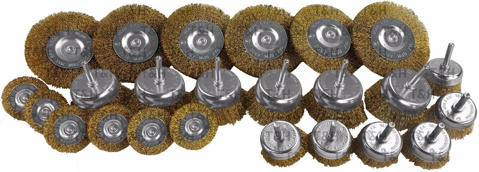 TOOLZONE 24PCS ASSORTED WIRE BRUSH SET