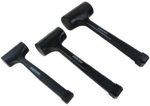 US PRO 3PCS DEAD BLOW RUBBER HAMMER SET 1LBS - 2LBS - 3LBS