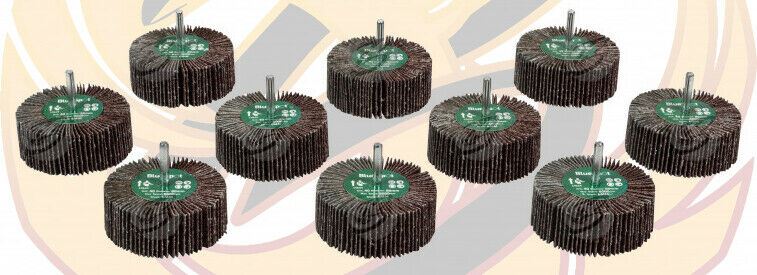 BLUESPOT 10PCS FLAP WHEEL DISCS ( 40 GRIT - 80MM )