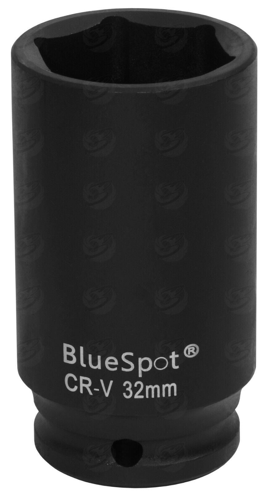 BLUESPOT 16PCS 1/2" DRIVE 6 POINT DEEP IMPACT SOCKETS 10MM - 32MM