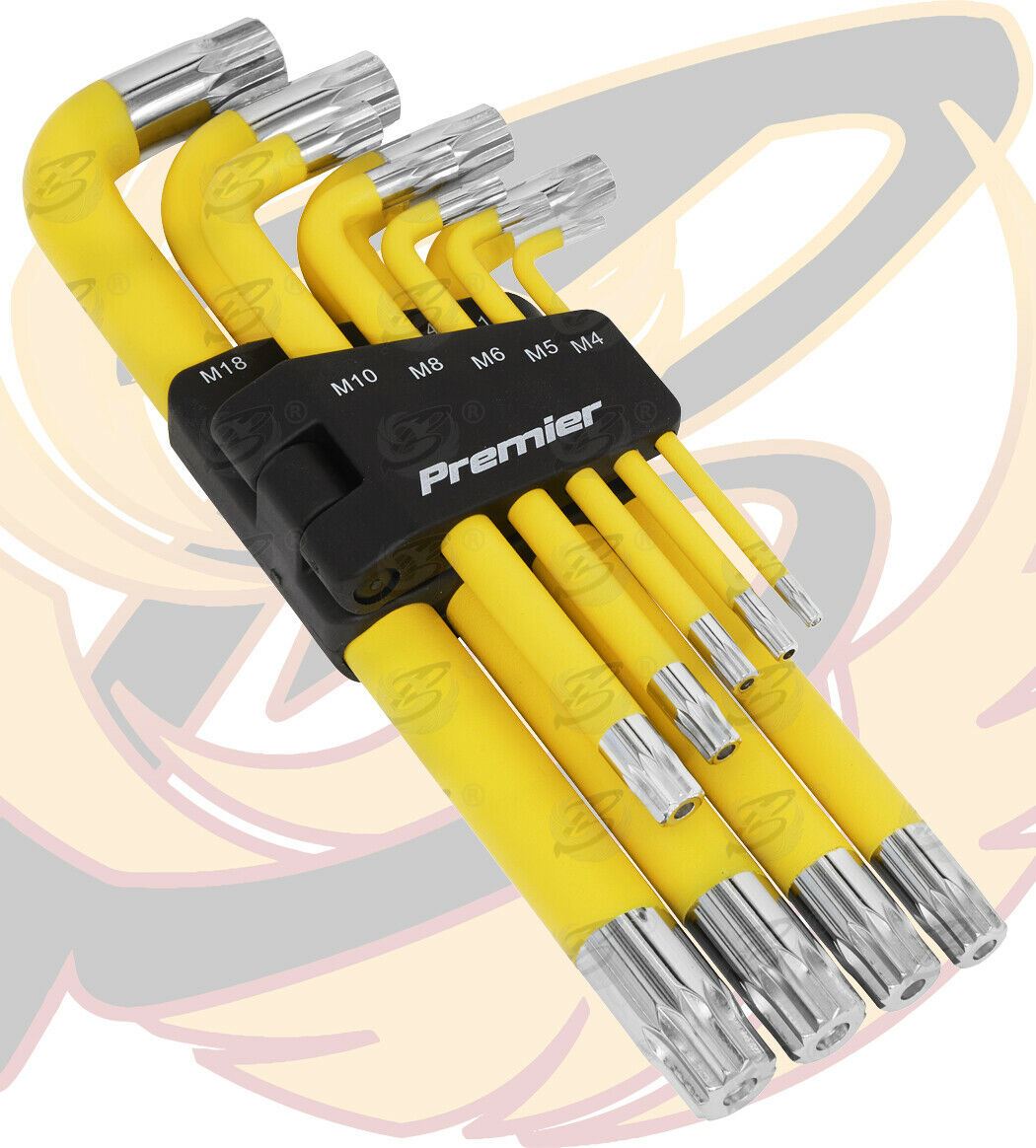 SEALEY JUMBO MAGNETIC ANTI SLIP SPLINE KEYS M4 - M18