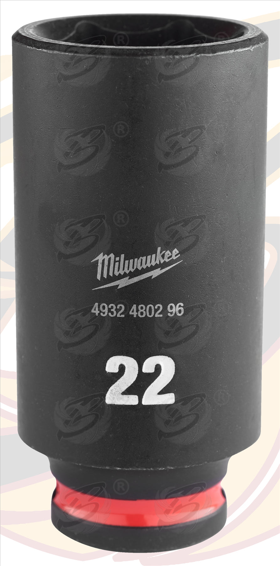 MILWAUKEE 22MM 3/8" DRIVE 6 POINT DEEP IMPACT SOCKET ( SINGLE )