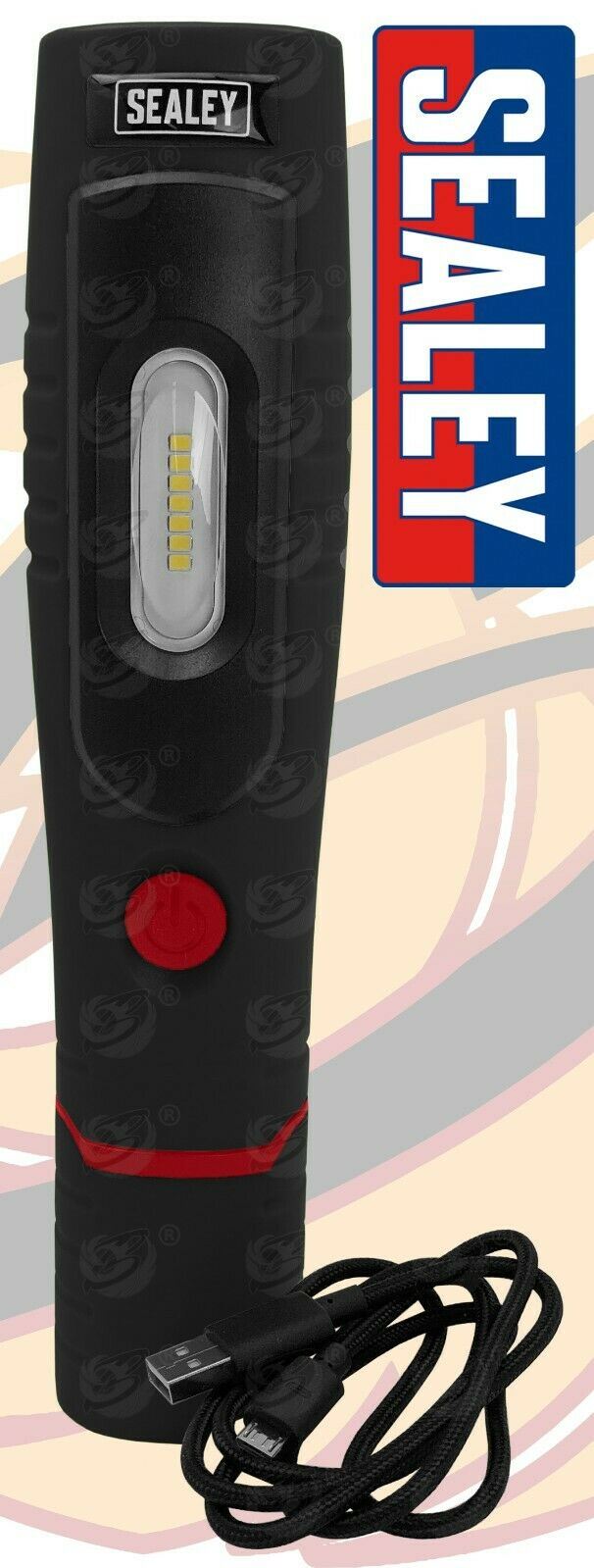 SEALEY RECHARGEABLE SMD LED LI - ION WORK LIGHT ( BLACK )