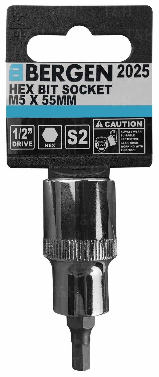 US PRO H5 1/2" DRIVE 55MM LONG HEX BIT SOCKET ( SINGLE )