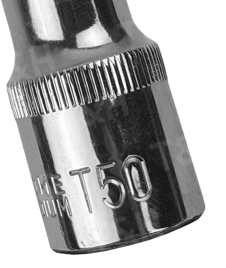 US PRO T50 1/2" DRIVE 140MM LONG TORX BIT SOCKET ( SINGLE )