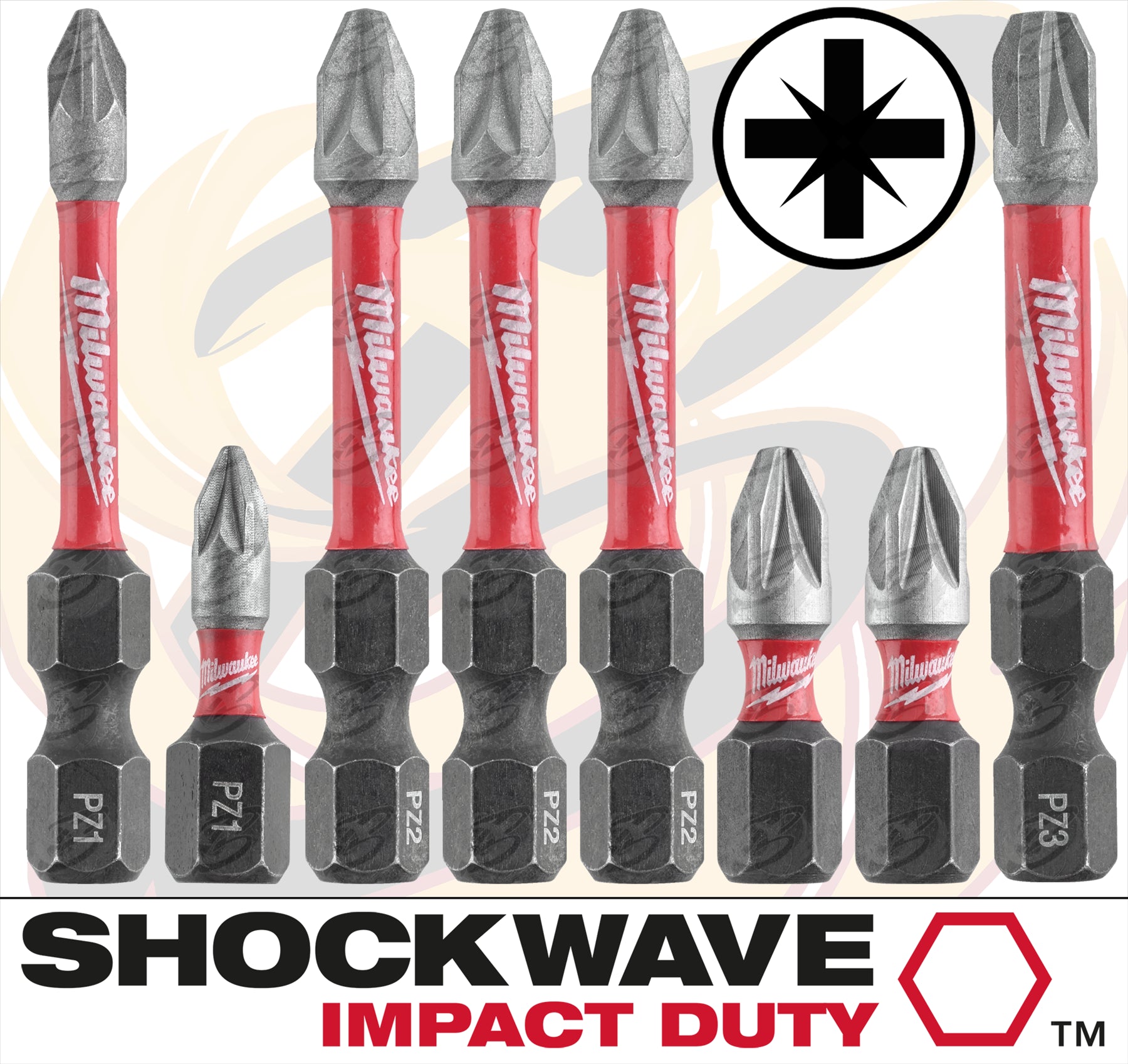 MILWAUKEE 38PCS IMPACT DRILL / DRIVER BIT SET ( SHOCKWAVE IMPACT DUTY )