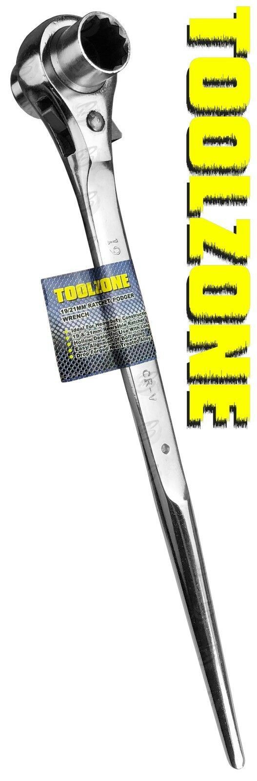 TOOLZONE 19MM - 21MM SCAFFOLDING RATCHET PODGER