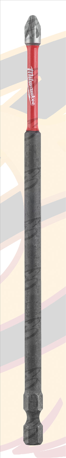 MILWAUKEE PZ2 x 150MM POZIDRIVE IMPACT DRILL / DRIVER BIT ( SHOCKWAVE IMPACT DUTY )