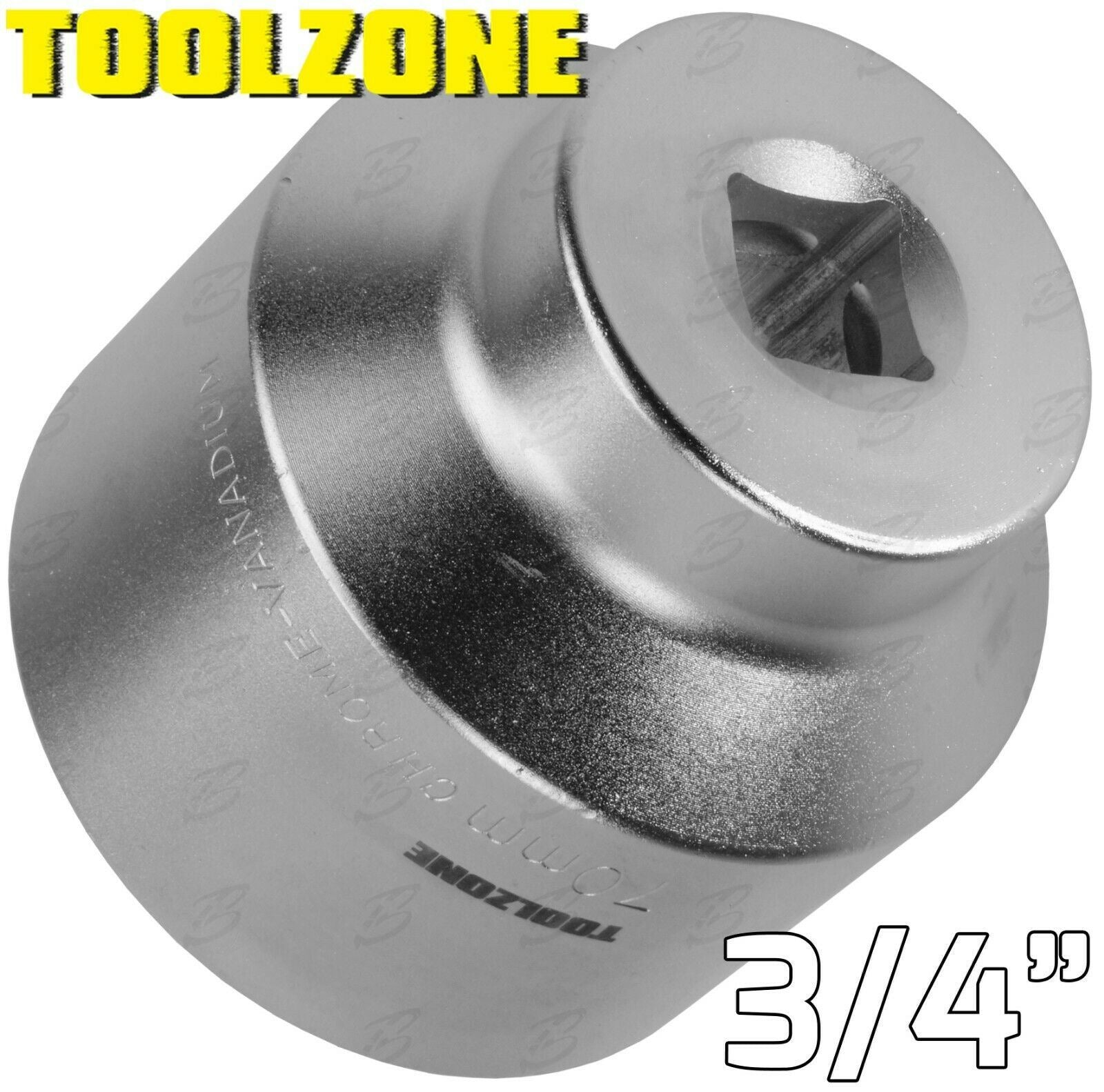 TOOLZONE 5PCS 3/4" DRIVE 12 POINT SOCKETS 55MM - 70MM