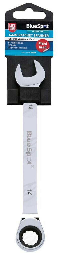 BLUESPOT 14MM 72 TOOTH RATCHET SPANNER