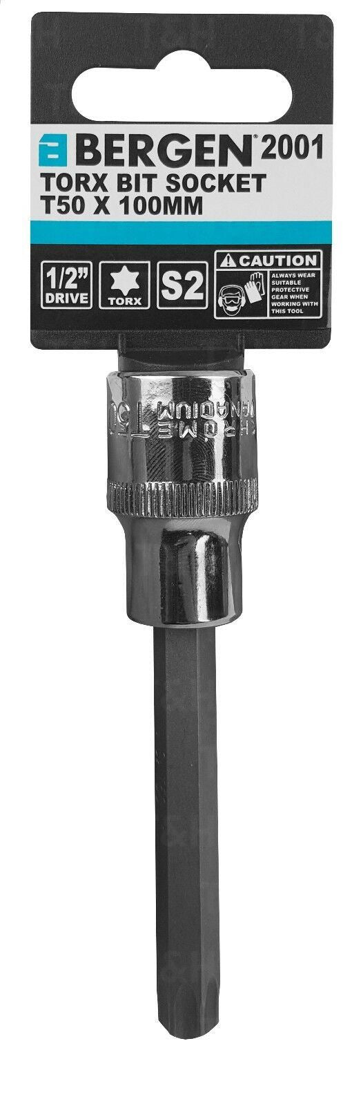 US PRO T50 1/2" DRIVE 100MM LONG TORX BIT SOCKET ( SINGLE )