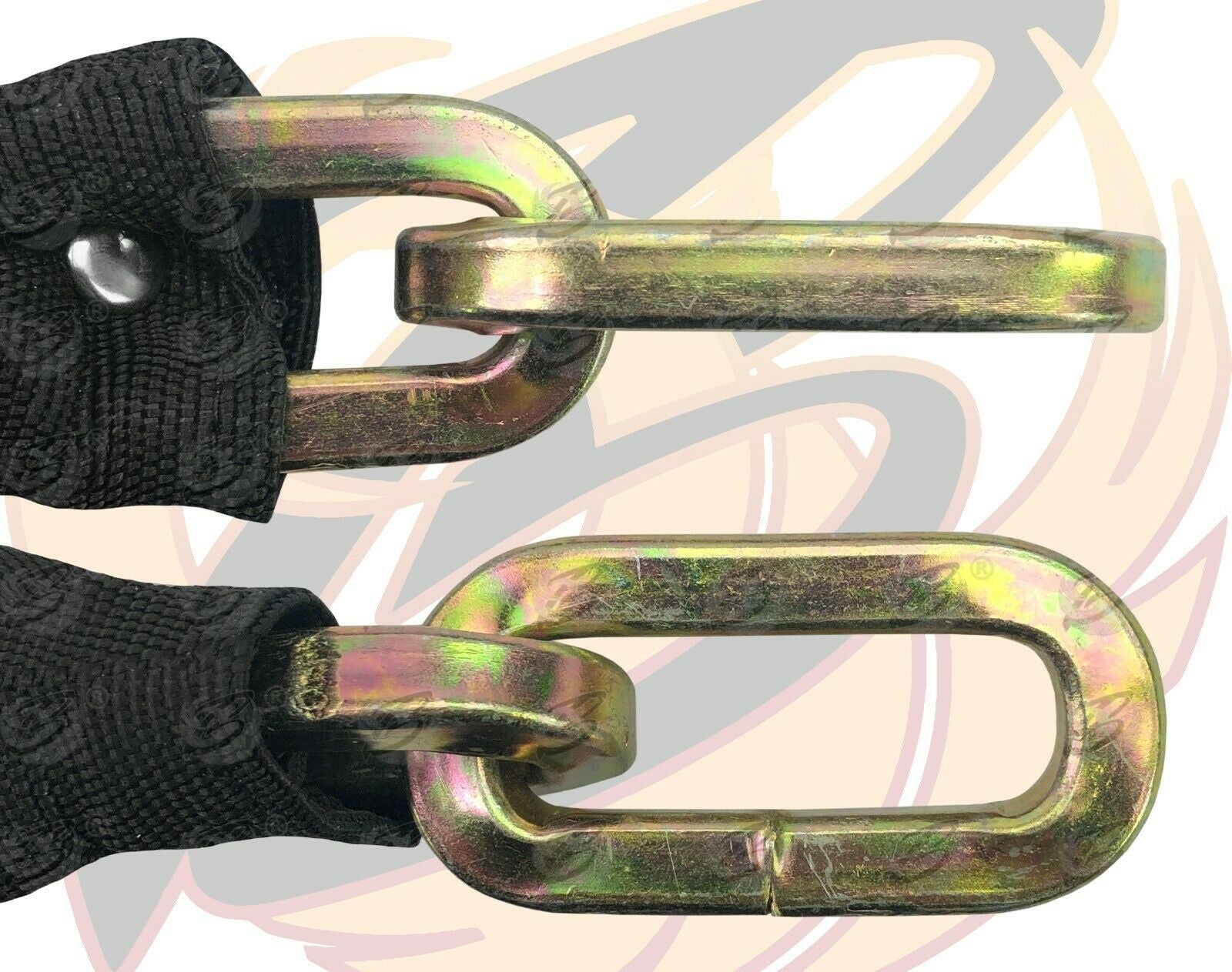 BLUESPOT 3FT LONG 10MM LINKS SECURITY CHAIN WITH 60MM HIGH SECURITY PADLOCK
